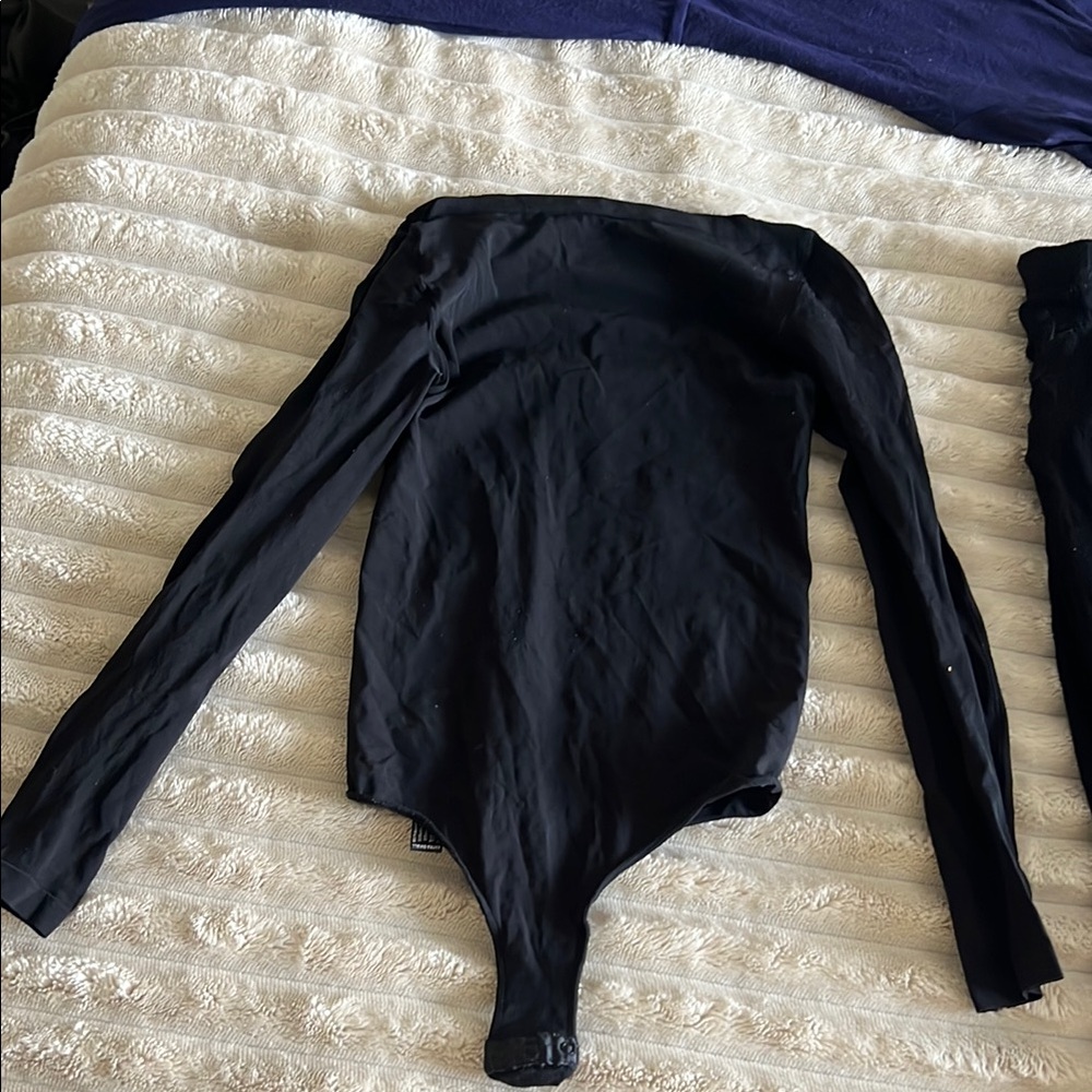 Wolford Black Individual Skin Bodysuit